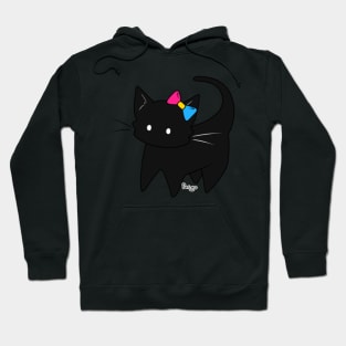 Pan Pride Ear Bow Kitty Hoodie